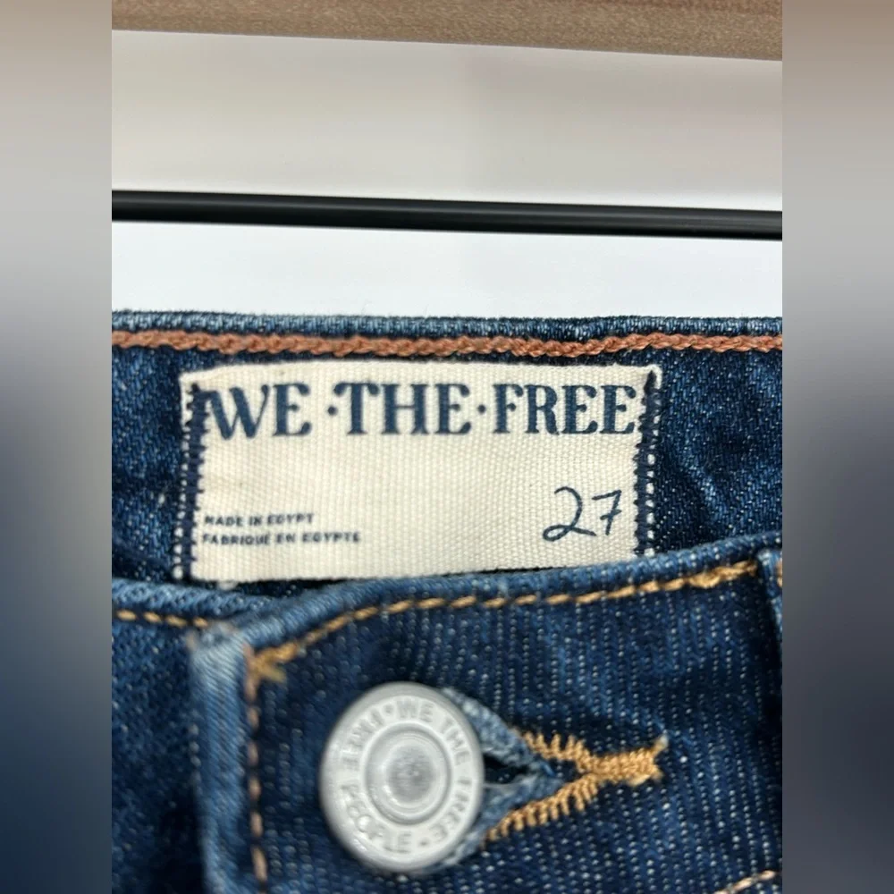 We the Free Pacifica High Rise Slim Straight Jeans‎ Dark Wash- Size 27